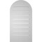 Ekena Millwork Round Top Surface Mount PVC Gable Vent: Functional, w/ 2"W x 1-1/2"P Brickmould Frame, 16"W x 30"H GVPRT16X3002SF - alternate 3